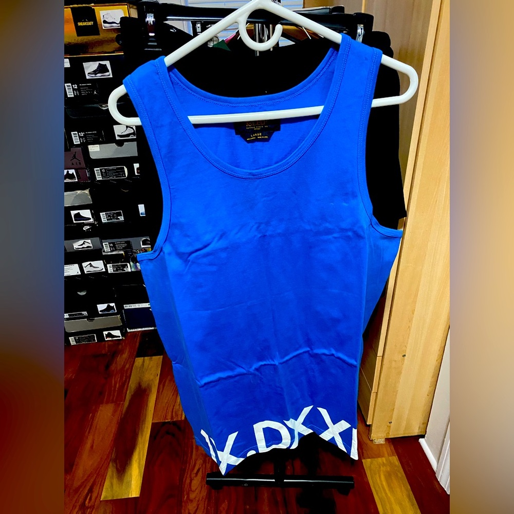 10.Deep Military Blue Tank Size L